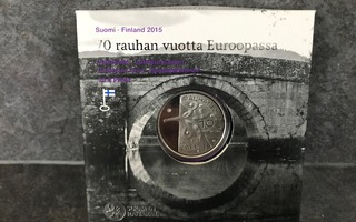 70 rauhan vuotta Euroopassa 10 € Juhlaraha Proof hopea
