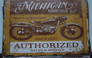 Peltikyltti Michigan motorcycle