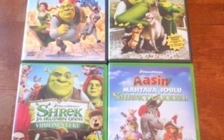 Shrek dvd elokuvat 4 kpl