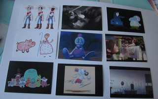 Kulkemattomia  Disney Art of Pixar postikortteja 1€ / kpl