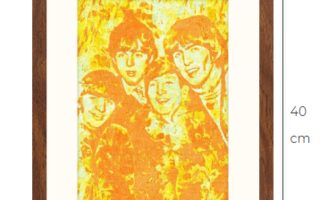 Uusi The Beatles Pop Art taidetaulu kehystetty