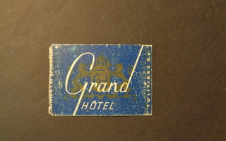 TT-etiketti Grand Hotel