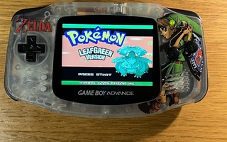 Game Boy Advance LED-näytöllä + Zelda kuoret