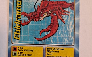 Ebidramon 1999 bandai digimon card