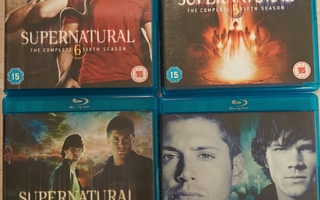 Supernatural kaudet 1,2,5 ja 6 (bluray)