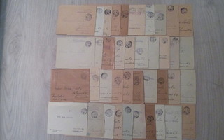 Kenttäposti kirjekuoria.1941-1942. 40 kpl.