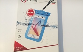 Celly vesitiivis suojapussi älypuhelimille sininen