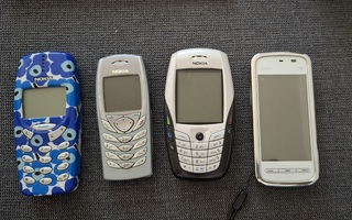 4 kpl Nokian matkapuhelimia