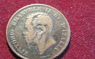 5 centesimi  1862 Italia-Italy