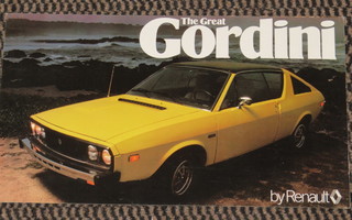 1978 Renault Gordini 17 esite - KUIN UUSI