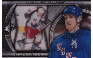 WAYNE GRETZKY Rangers 11-12 SPx Shadow Box #1