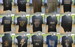 12 rock paitaa (XL-2XL)