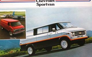 1979 Chevrolet Sportvan / Van esite - suom - KUIN UUSI