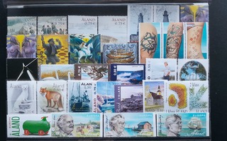 ÅLAND / AHVENANMAA postimerkkejä EURO **/* 32 kpl