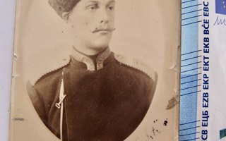Venäläinen CDV Valokuva Suomen Kaartilainen 1870-l Pietari