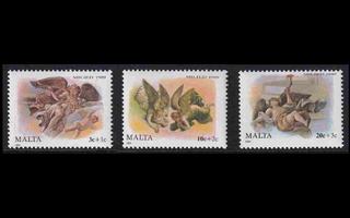 Malta 827-9 ** Joulu (1989)