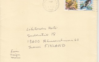 USA 1990 kirje Suomeen