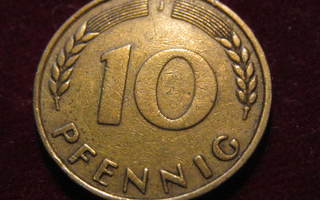 10 pfennig 1949J . Pieni J. Länsi-Saksa -  West Germany