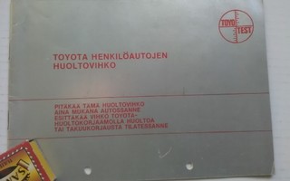 Toyota Corolla käytetty huoltokirja 1978 huoltovihko