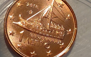 Kreikka 2018 1 euro cent BU