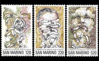 San Marino 1206-8 ** Maailman terveyspäivä (1980)