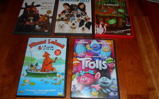 Lasten dvd-elokuvat 5 kpl  (#2965)