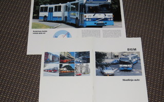 1988 Volvo B10M bussi esite - suom - KUIN UUSI - 12 sivua