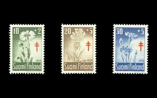 509-11 ** Tuberkuloosi kukkia (1959)