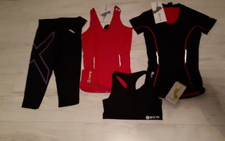 Naisten treenivaatteet, koko XS, S. 2XU & Skins