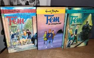 Enid Blyton - 3 xFem smugglarjakt & spöktåget & knipa