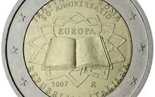 Italia 2007 Rooman sopimus 2€ UNC