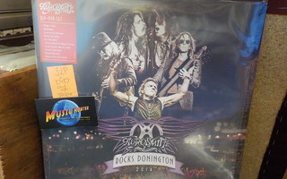 AEROSMITH - ROCKS DONINGTON 2014 - EU 2015 UUSI 3LP + DVD