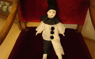 Nukke Vanha Pierrot Clown Doll