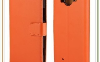 Lumia 950 - Oranssi Premium lompakko-suojakuori  #24892