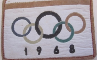 VANHA Kangasmerkki Olympia 1968