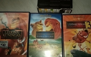 Leijonakuningas 1-3 boxi (5 DVD:tä)