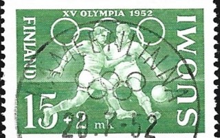 1952 XV Olympia  Jalkapallo 15+2 mk EL LOISTO LaPe 404