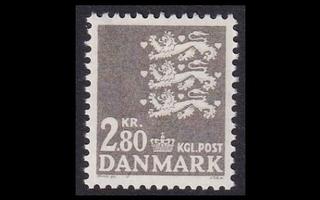 Tanska 462 ** Vaakuna 2,80 kr harmaa (1967)