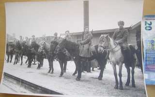 VANHA Arkisto Valokuva Venäjän Punakaarti Ratsuväki 1918