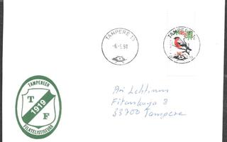 Postilähetys - Lintu (LAPE 1132) Tampere 6.5.1991
