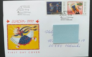 FDC 1997 Eurooppa-merkit, tarut ja legendat, LaPe 1373, 1374