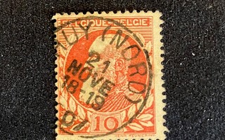 Belgian, Leopold II, 10 C, vanha postimerkki
