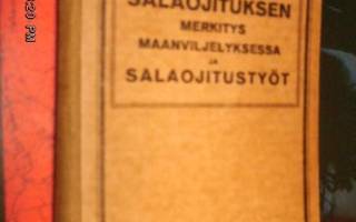 Lauri Keso : SALAOJITUSTYÖT ( 1 p. 1924 ) Sis.postikulut
