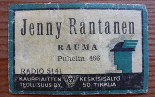 JENNY RANTANEN  /  RAUMA  #  1