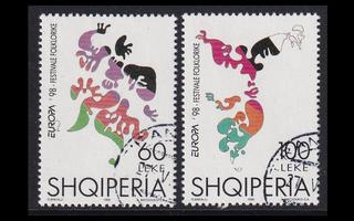 Albania 2648-9 o Europa kansalliset juhlat (1998)