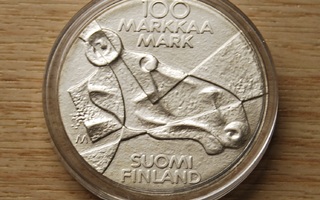 Suomi 100 markkaa 1989, Ateneum 100 vuotta Hopea