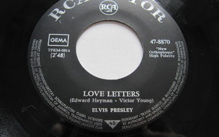 Elvis Presley Love Letters 7" sinkku Saksalainen