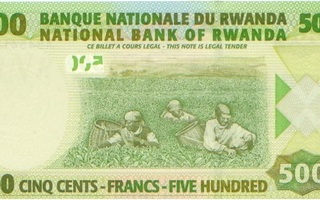 Ruanda 500 fr 2004