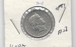 SWITZERLAND 20 RAPPEN 1971   X-0321