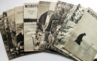 Metsästys ja kalastus -lehdet 13 kpl, 1948-1954